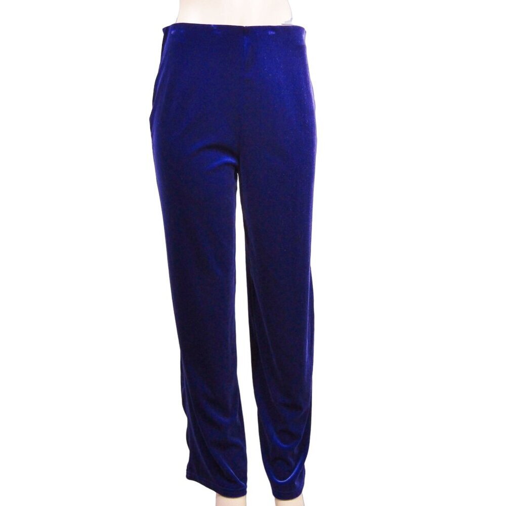 VTG VELOUR GOTH Whimsigoth Steampunk Witchy  Boho Grape Purple Pull On Pants M